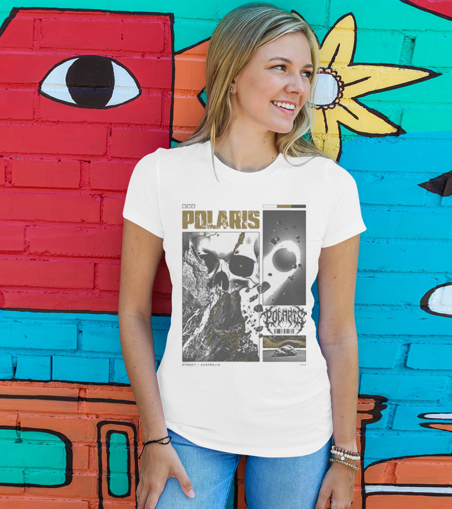 Polaris Kintsugi Skull Eclipse Aesthetic T-Shirt