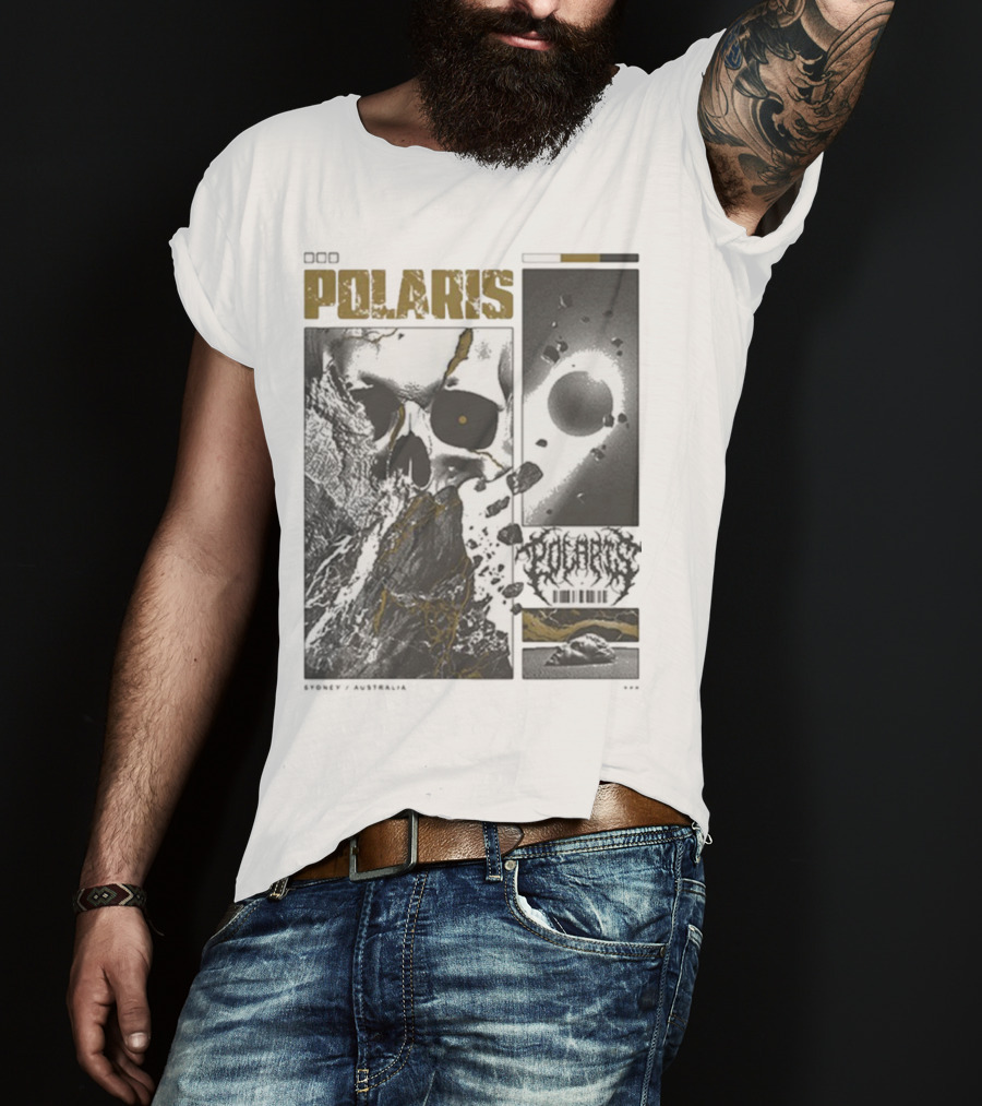 Polaris Kintsugi Skull Eclipse Aesthetic T-Shirt