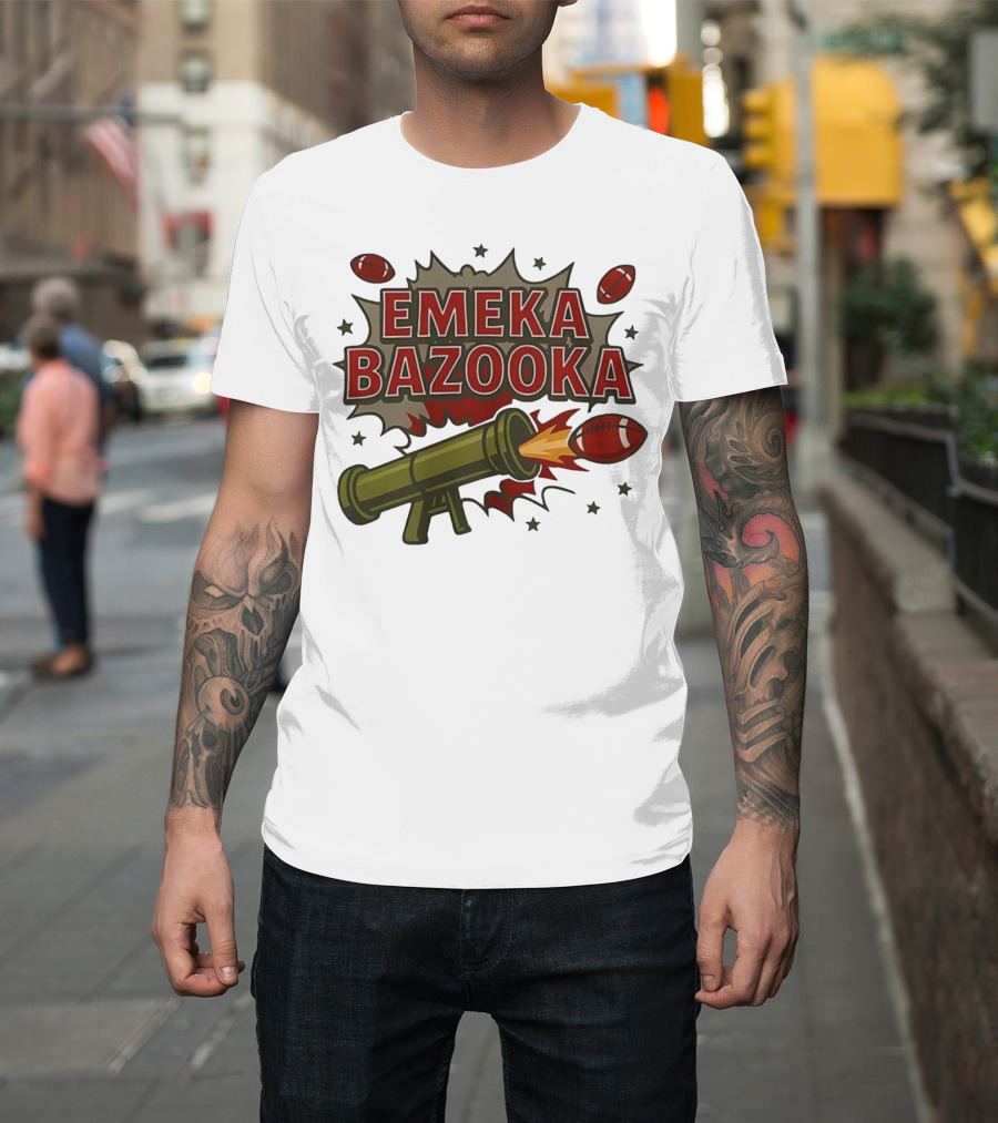 Tampa Bay Buccaneers Emeka Bazooka Football Blast T-Shirt