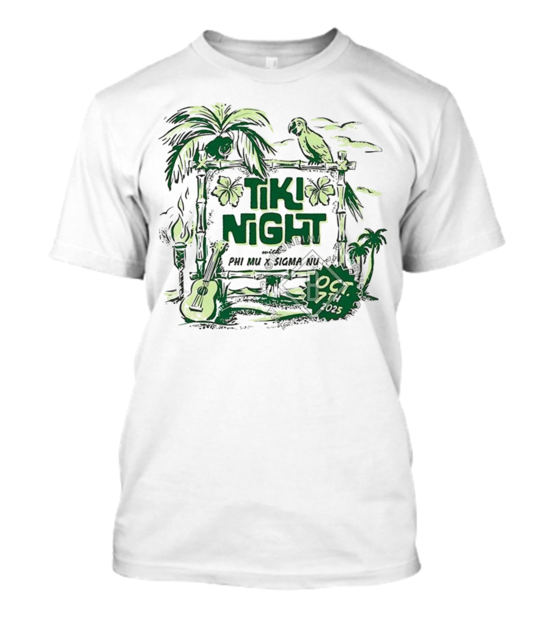 University Of Mississippi Phi Mu Tiki Night Oct 17 2015 T-Shirt