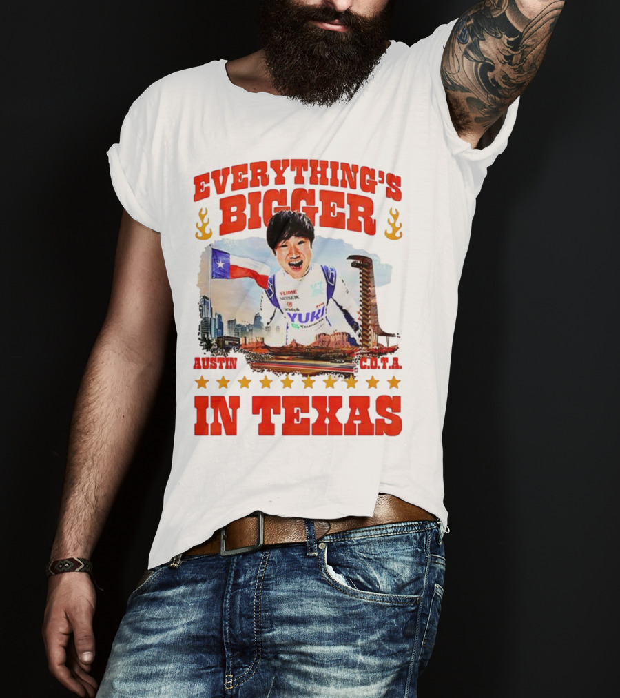 Tsunoda Yuki Everything's Bigger Austin COTA Texas T-Shirt