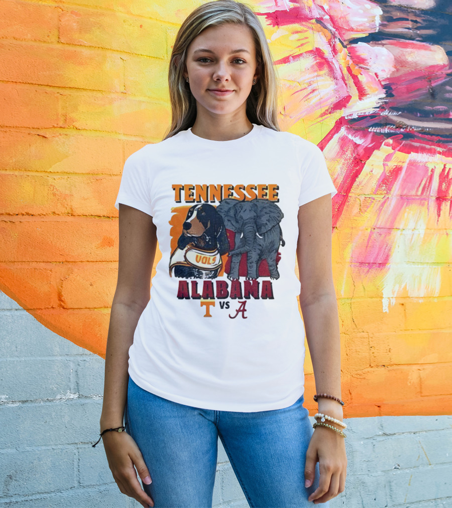 Tennessee Alabama Vols Vs Crimson Tide Mascots Third Saturday October 18 2025 T-Shirt