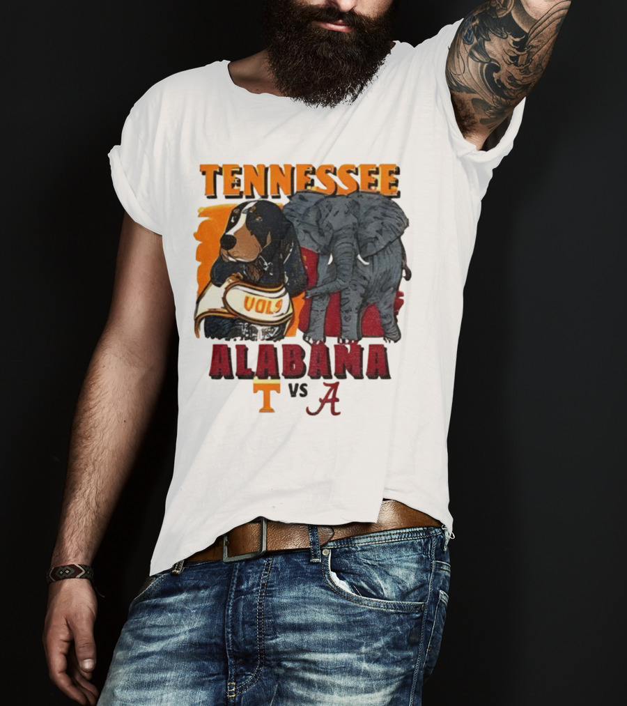 Tennessee Alabama Vols Vs Crimson Tide Mascots Third Saturday October 18 2025 T-Shirt