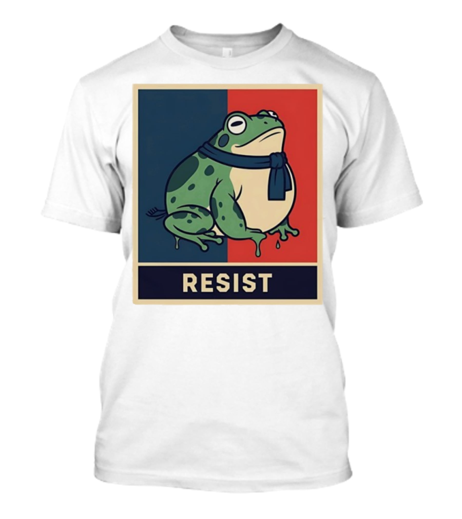 Portland Frog Protest Resist Activist Retro Style T-Shirt