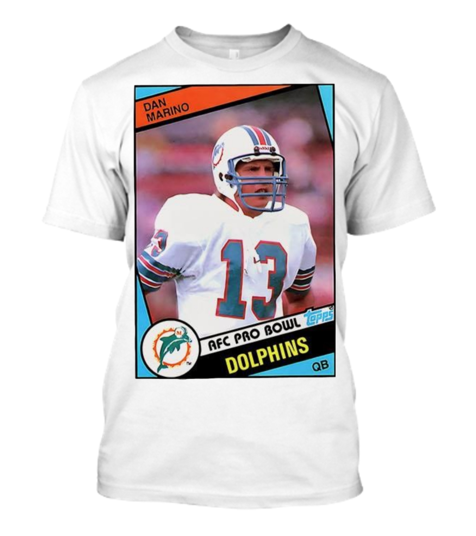 Dan Marino Miami Dolphins AFC Pro Bowl Quarterback Topps Trading Card T-Shirt