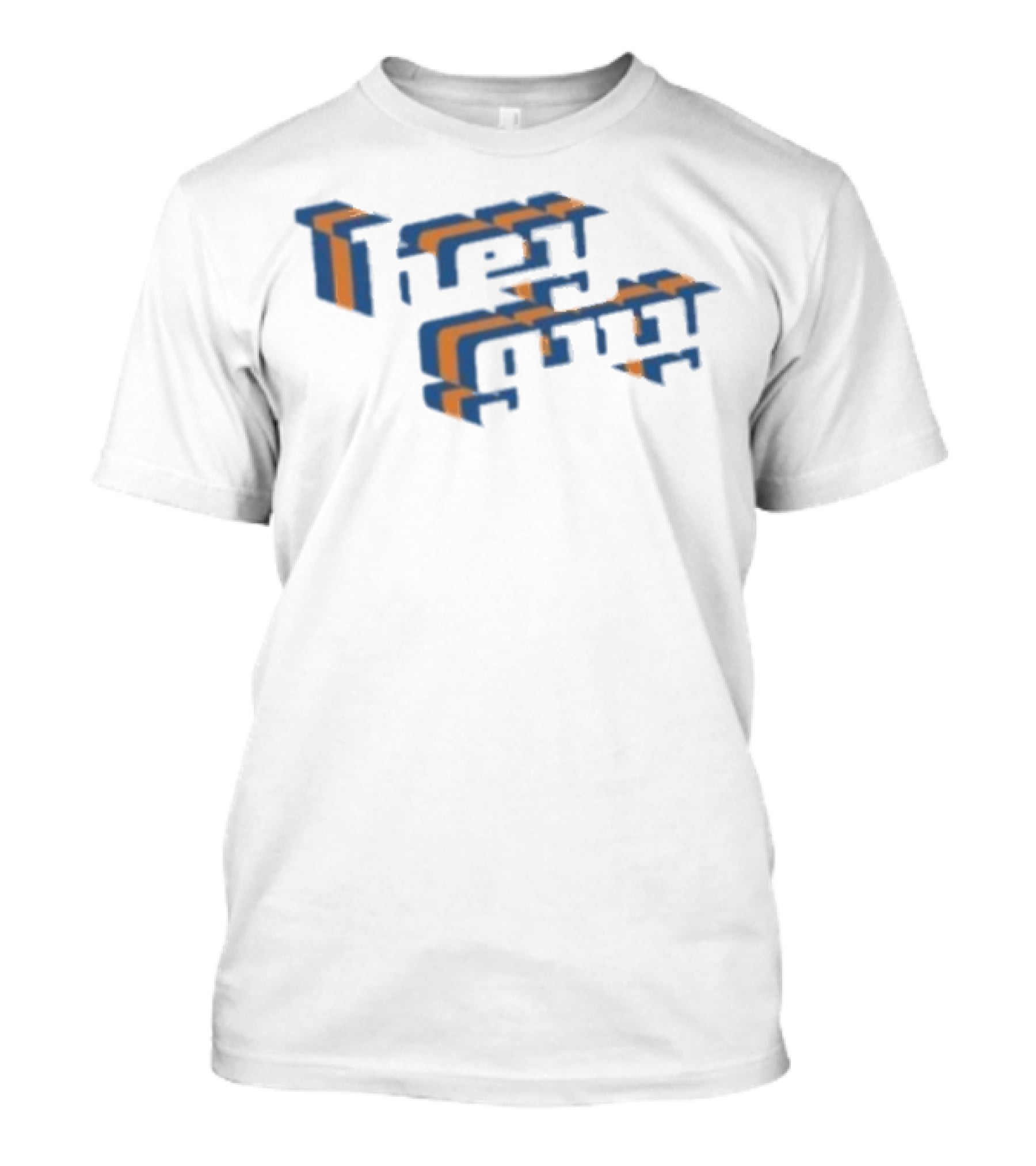 Drew Gooden Hey Guy Text Retro 3D Style T-Shirt