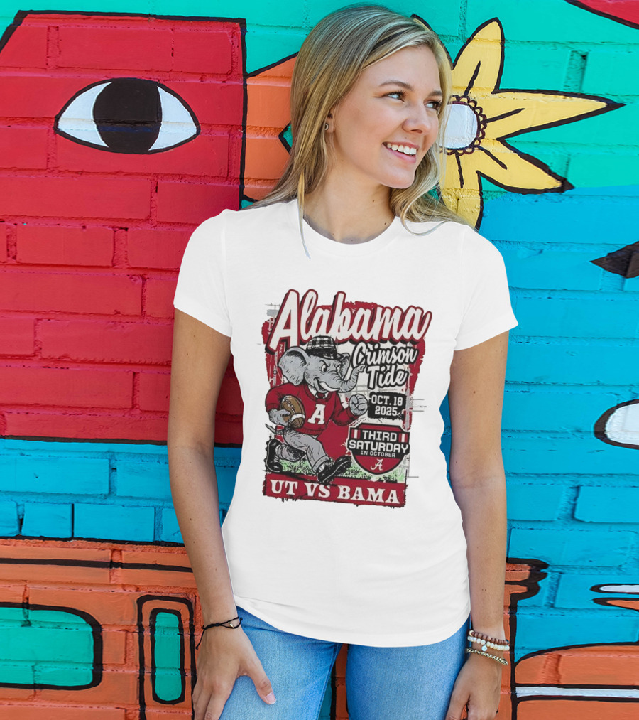 Alabama Crimson Tide UT Vs Bama October 18 2025 Third Saturday T-Shirt