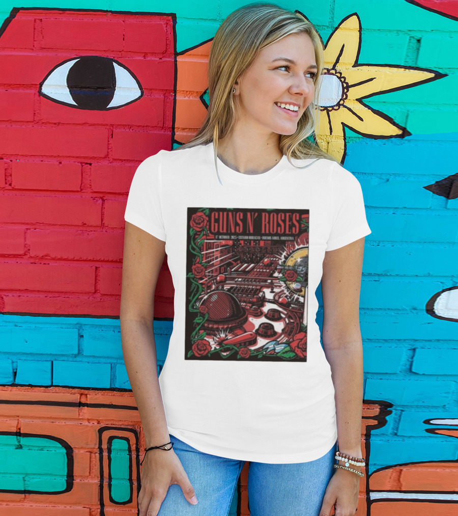 Guns N’ Roses Estadio Huracán 1st October 2025 Buenos Aires Argentina T-Shirt