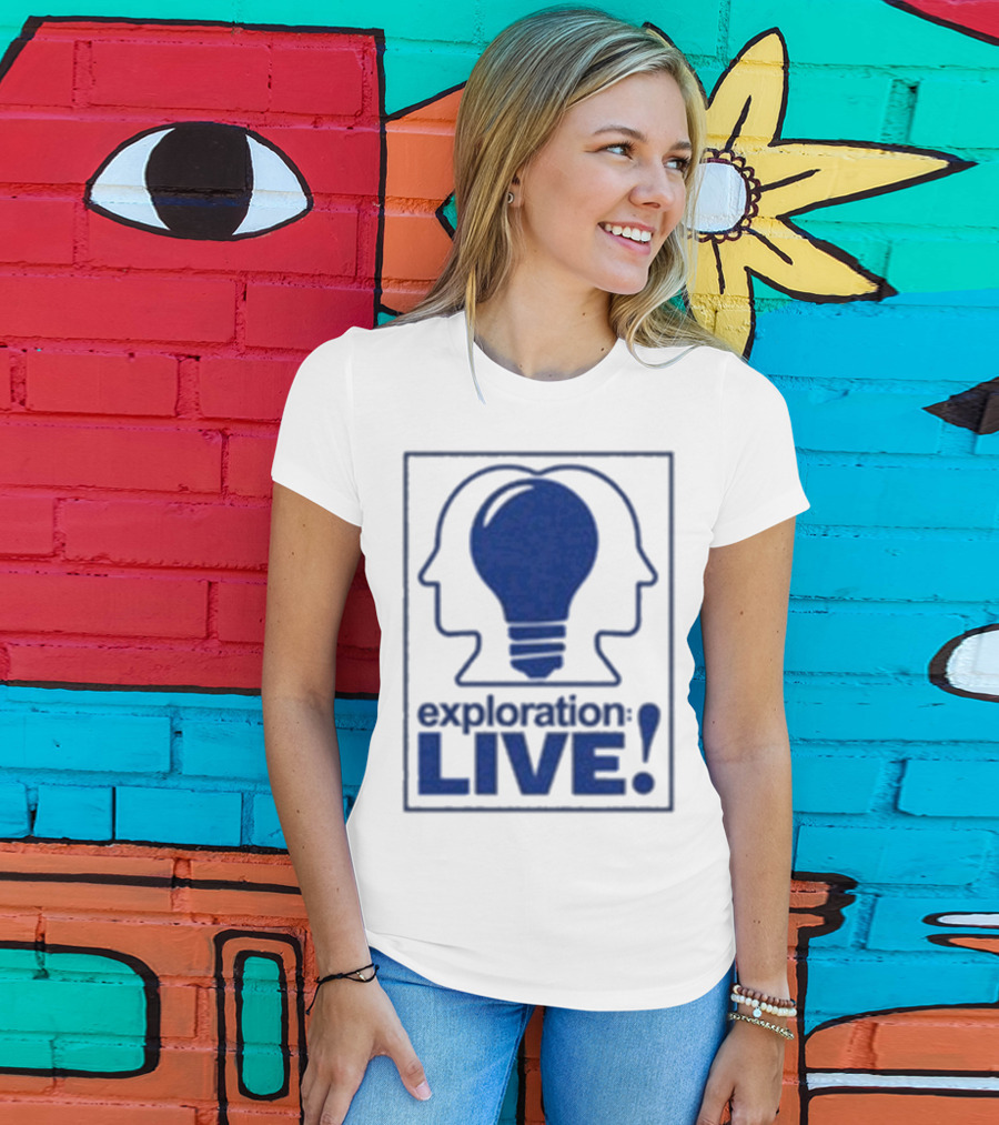 Exploration Live Heads With Lightbulb Icon T-Shirt