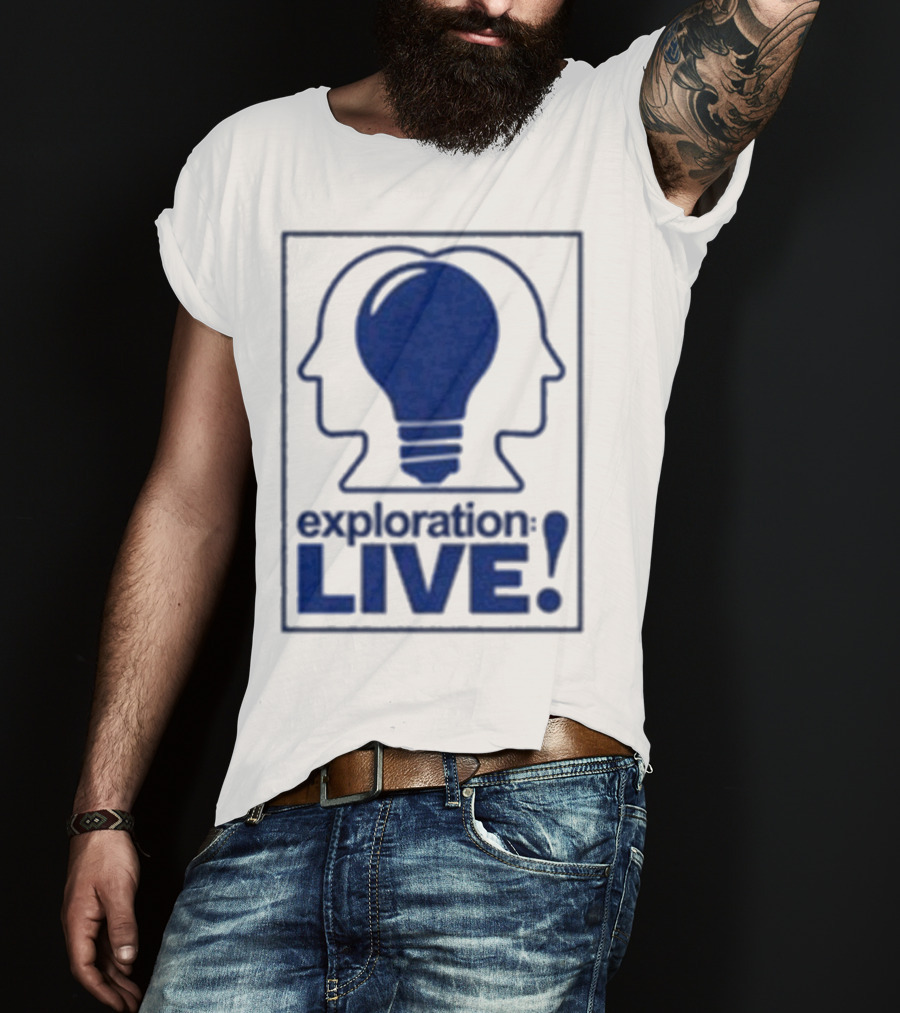 Exploration Live Heads With Lightbulb Icon T-Shirt