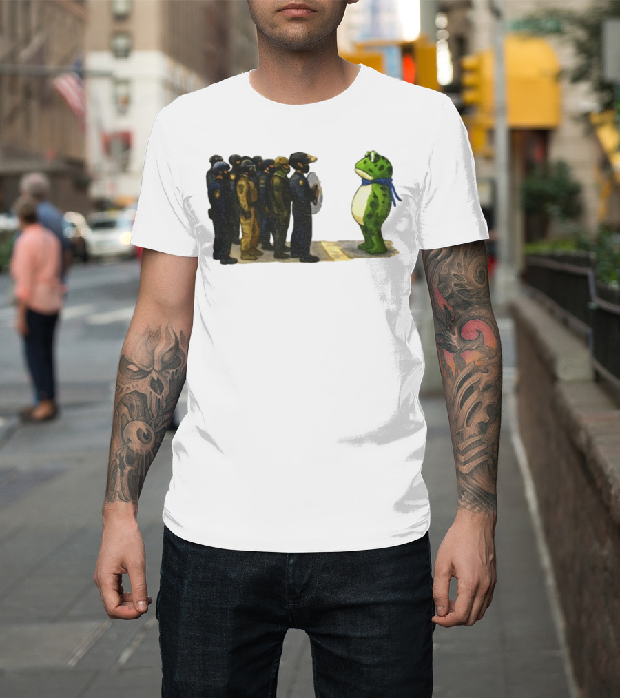 Portland Frog Protest Against ICE Deportation Resistance T-Shirt