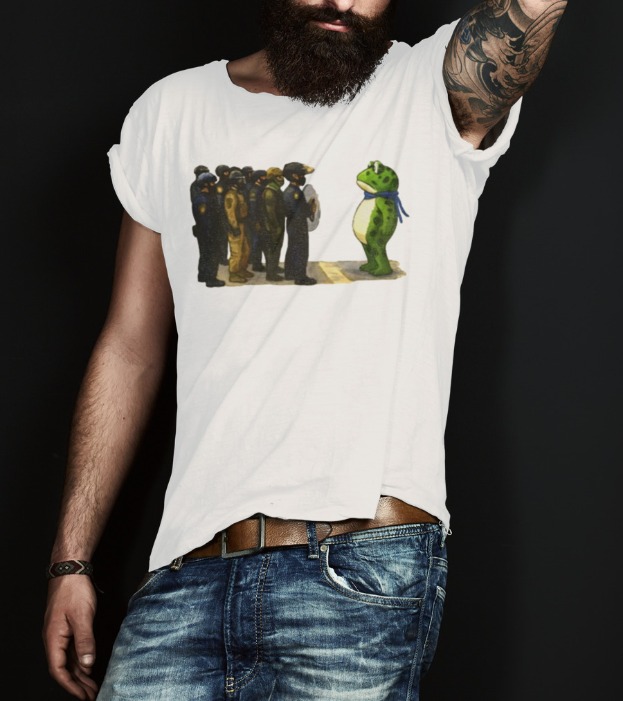 Portland Frog Protest Against ICE Deportation Resistance T-Shirt