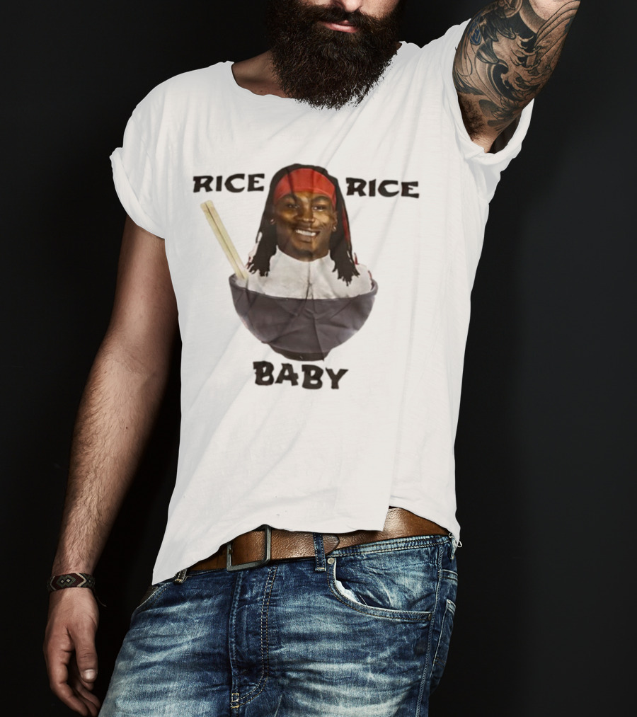 Rashee Rice Rice Baby Bowl Chopsticks Headband T-Shirt