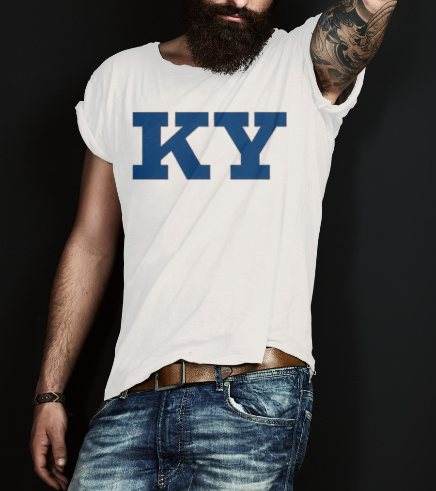 Kentucky KY Bold Blue Letters Iconic State Pride T-Shirt