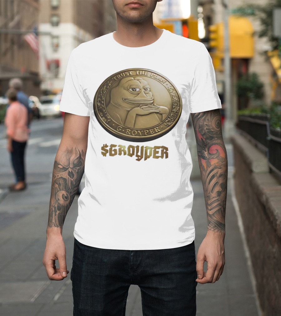 Pepe Frog Trust The Plan Groyper Coin T-Shirt