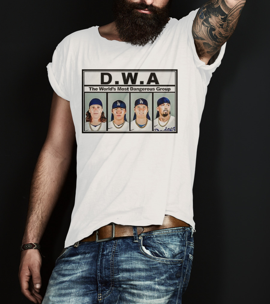 Los Angeles Dodgers D.W.A The World’s Most Dangerous Group T-Shirt