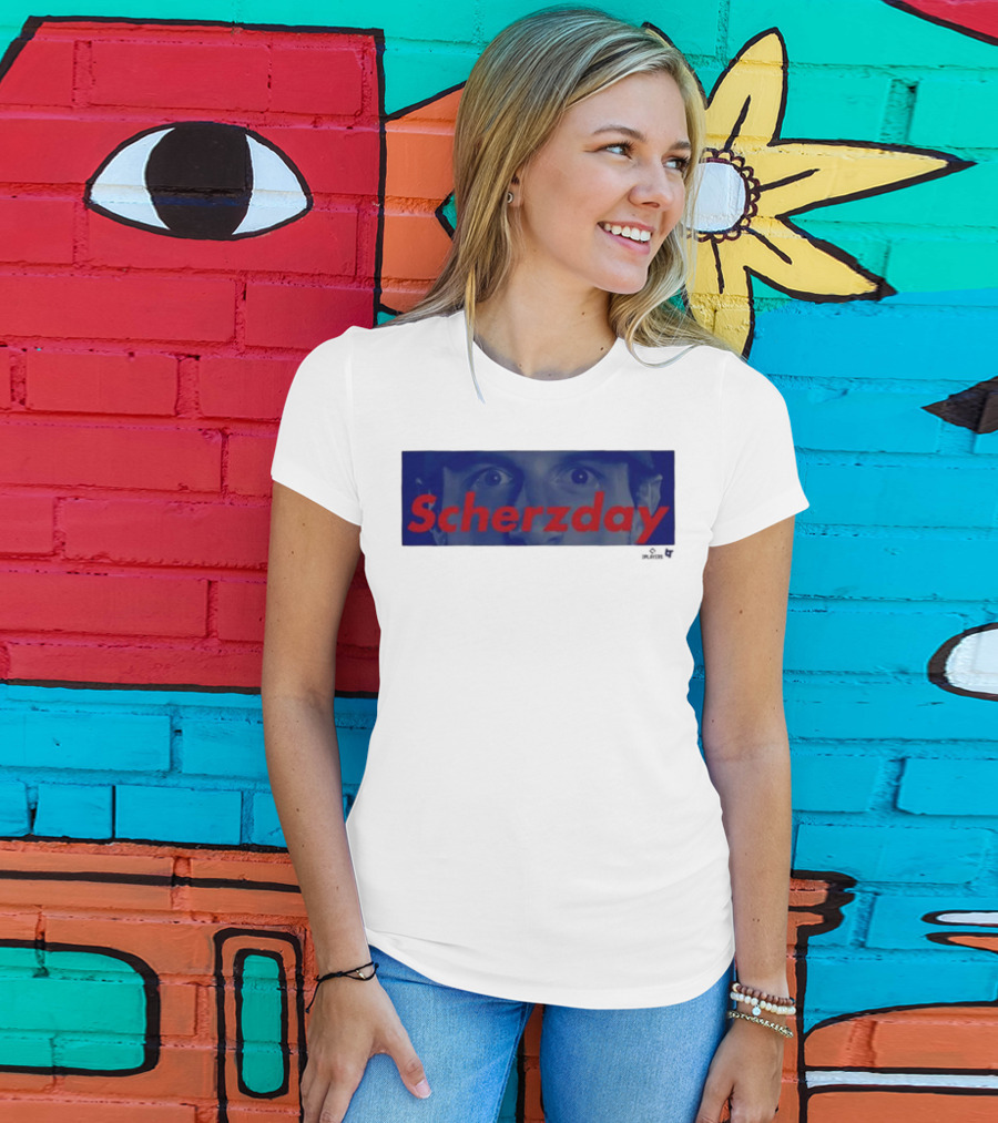Max Scherzer Scherzday Eyes Toronto Blue Jays T-Shirt