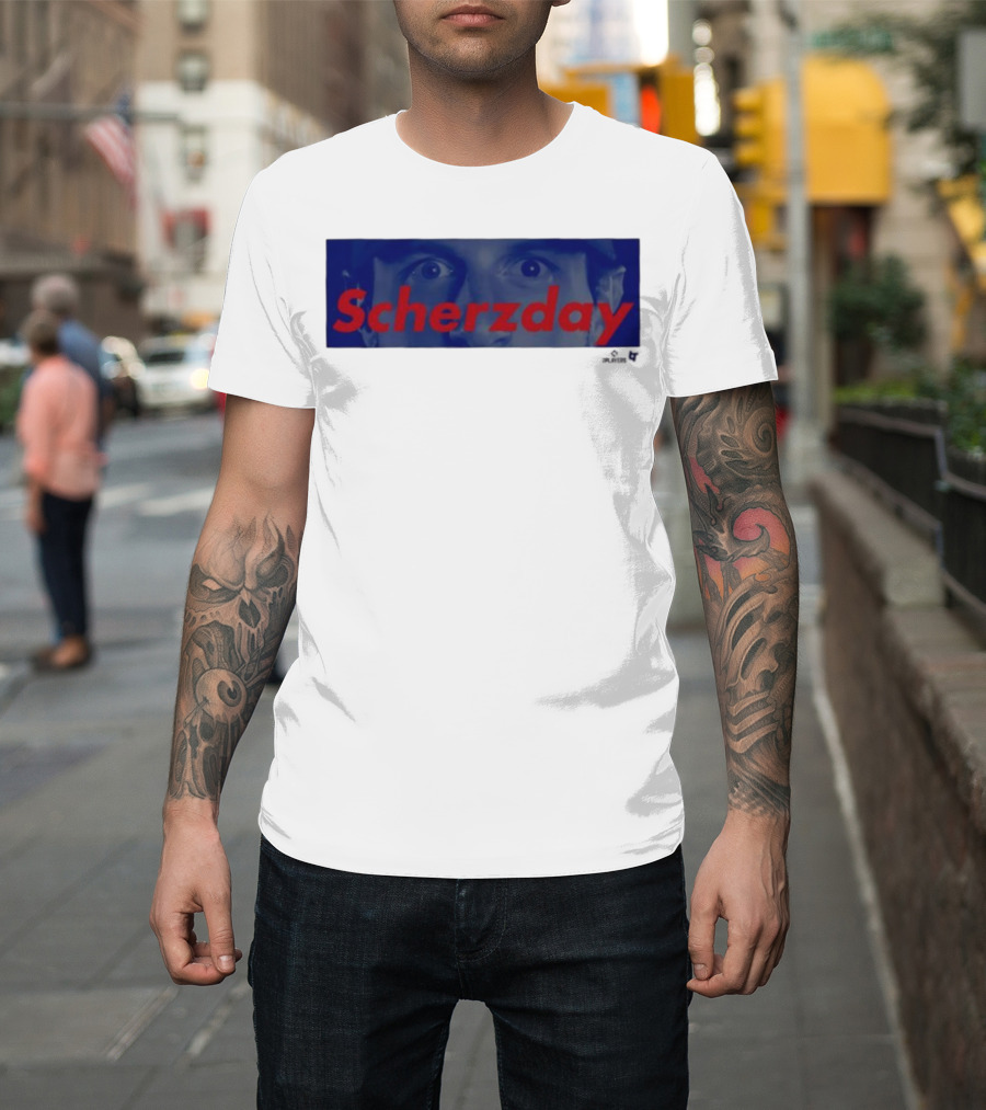 Max Scherzer Scherzday Eyes Toronto Blue Jays T-Shirt