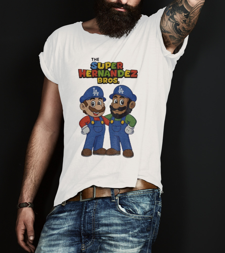 The Super Hernandez Bros LA Baseball Theme T-Shirt