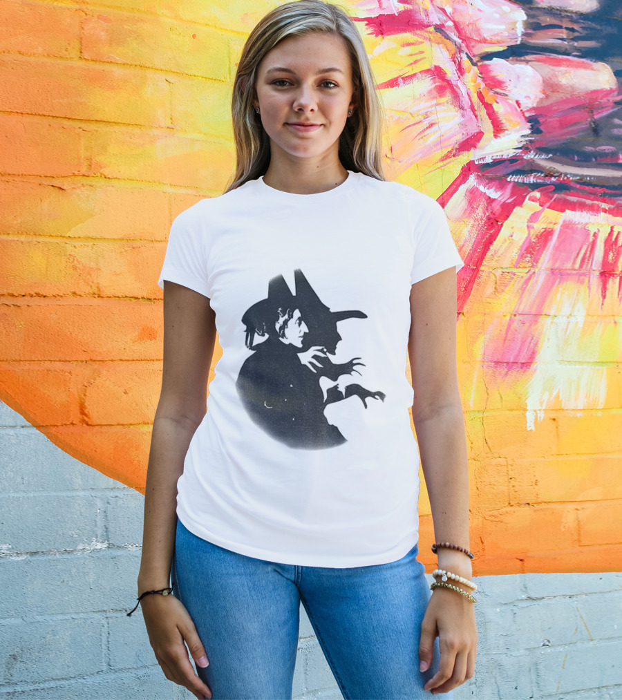 Wicked Witch Of The West Silhouette Halloween Oz Wizard T-Shirt