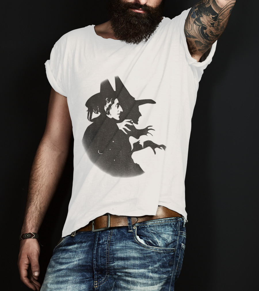 Wicked Witch Of The West Silhouette Halloween Oz Wizard T-Shirt