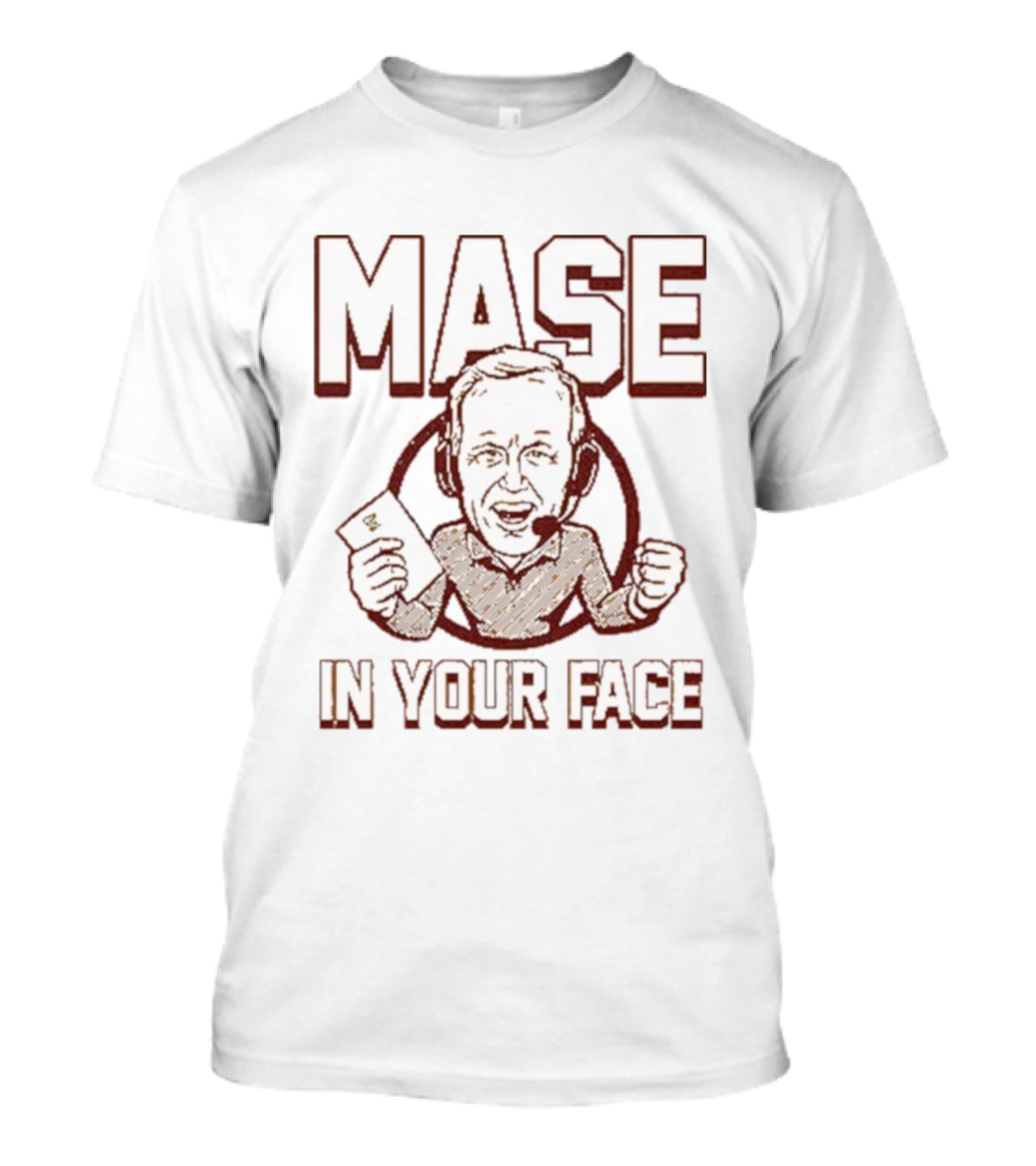 Mase In Your Face Coach Glen Mason Cartoon Style T-Shirt
