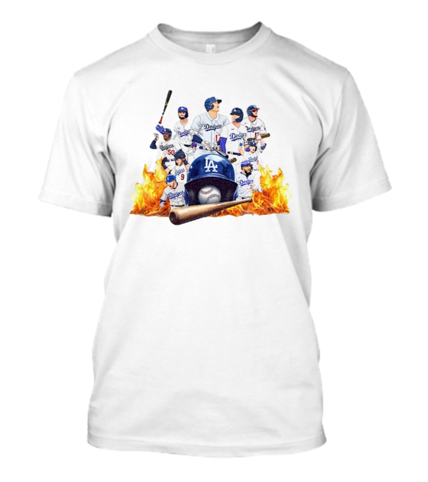 Los Angeles Dodgers 2025 MLB Champions Team Players Baseball T-Shirt