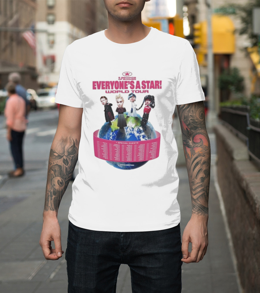 5 Seconds Of Summer Everyone's A Star Tour 2026 With Special Guests T-Shirt