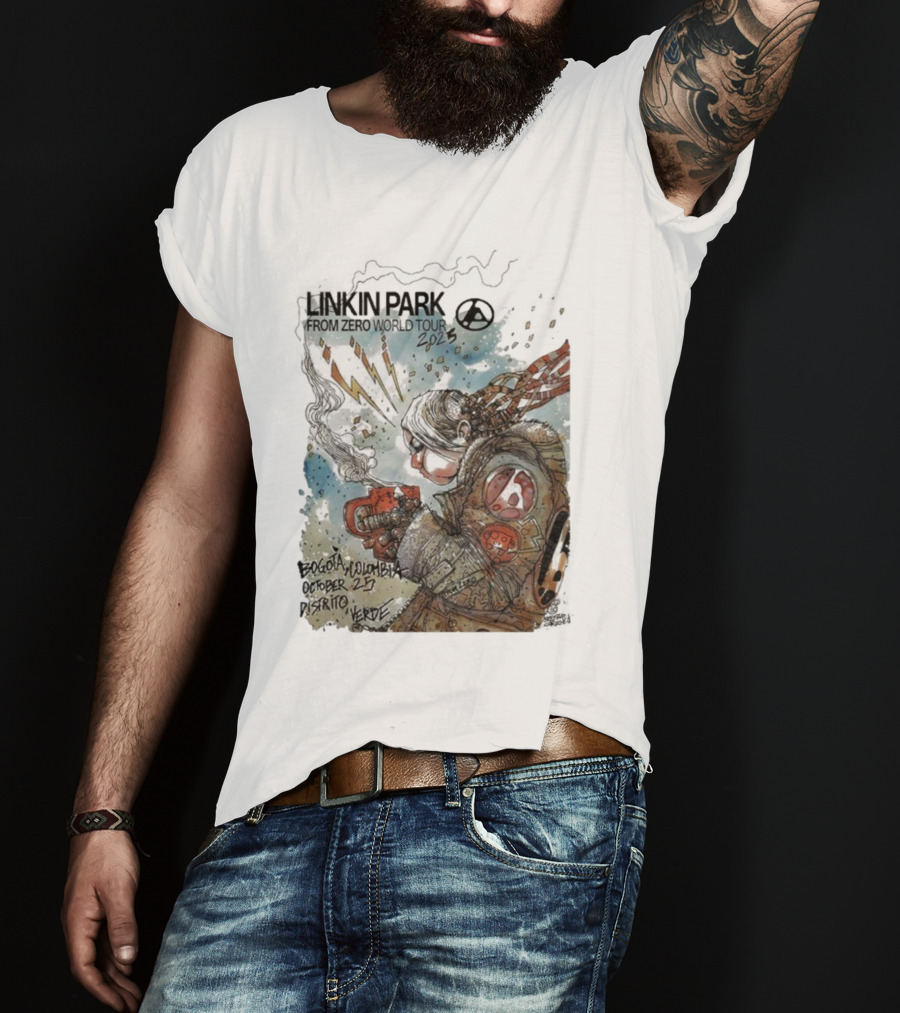 Linkin Park From Zero World Tour Bogota Colombia Distrito Verde October 25 2025 T-Shirt