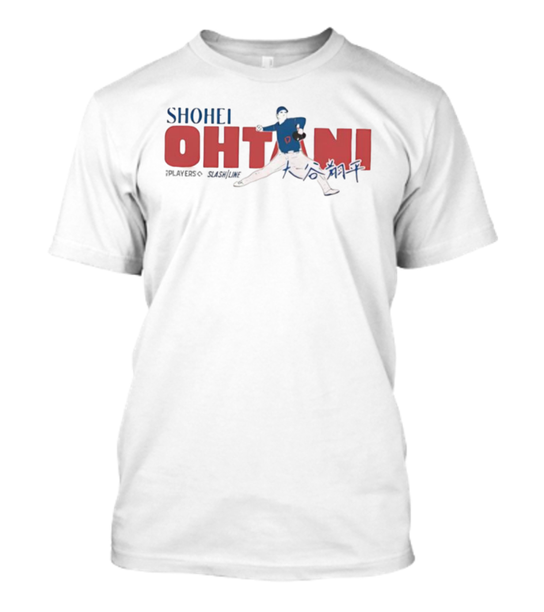 Shohei Ohtani Kanji Signature Pitching Action Japanese Baseball Player T-Shirt