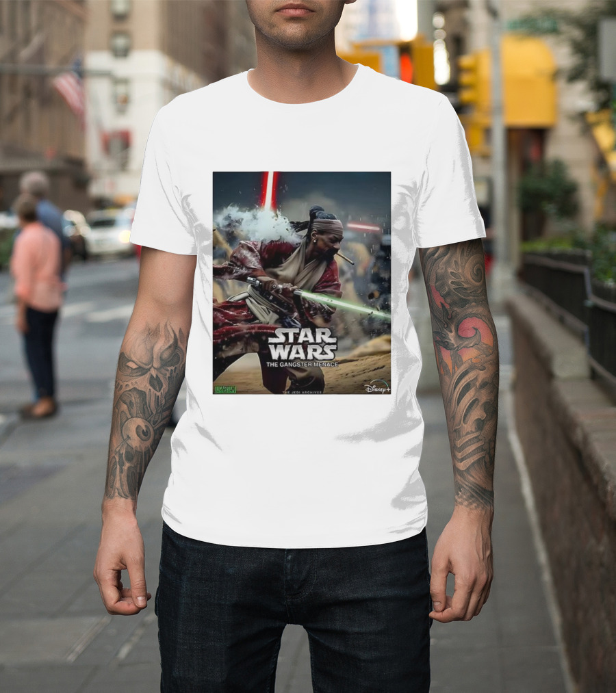 Star Wars The Gangster Menace Snoop Jedi Parody Disney T-Shirt