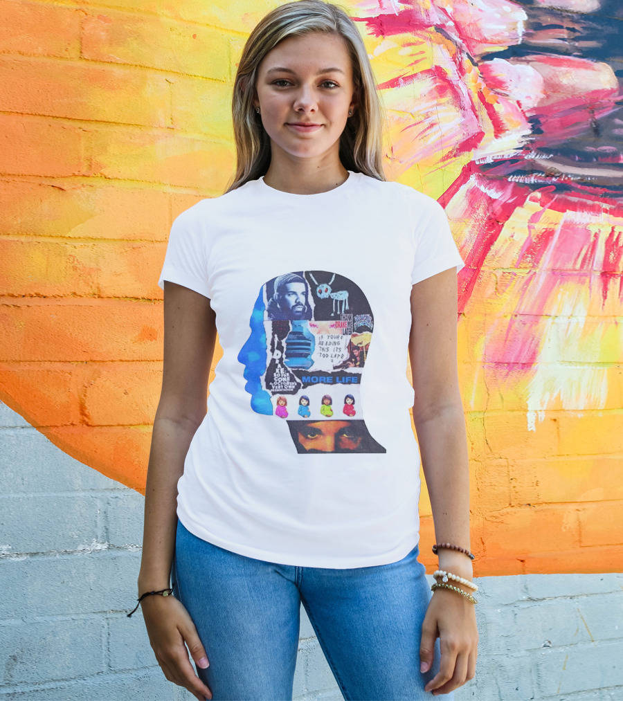 Drake Thank Me Later If You’re Reading This It’s Too Late More Life Collage T-Shirt