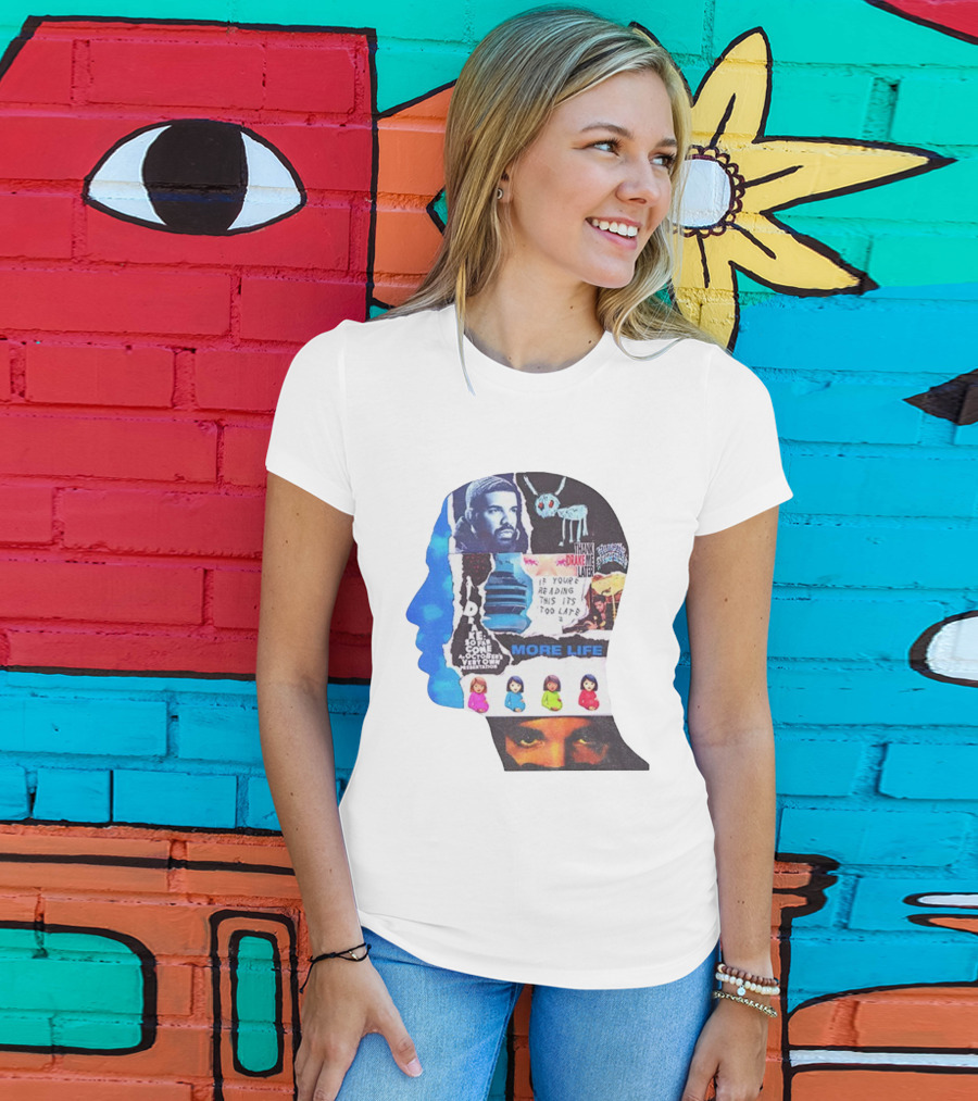 Drake Thank Me Later If You’re Reading This It’s Too Late More Life Collage T-Shirt