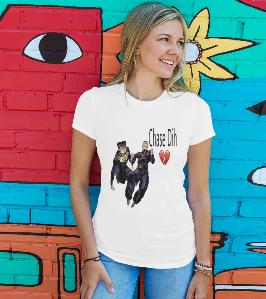 Jojo's Bizarre Adventure Chase Dih Heart Broken Iconic Characters Jump Action T-Shirt