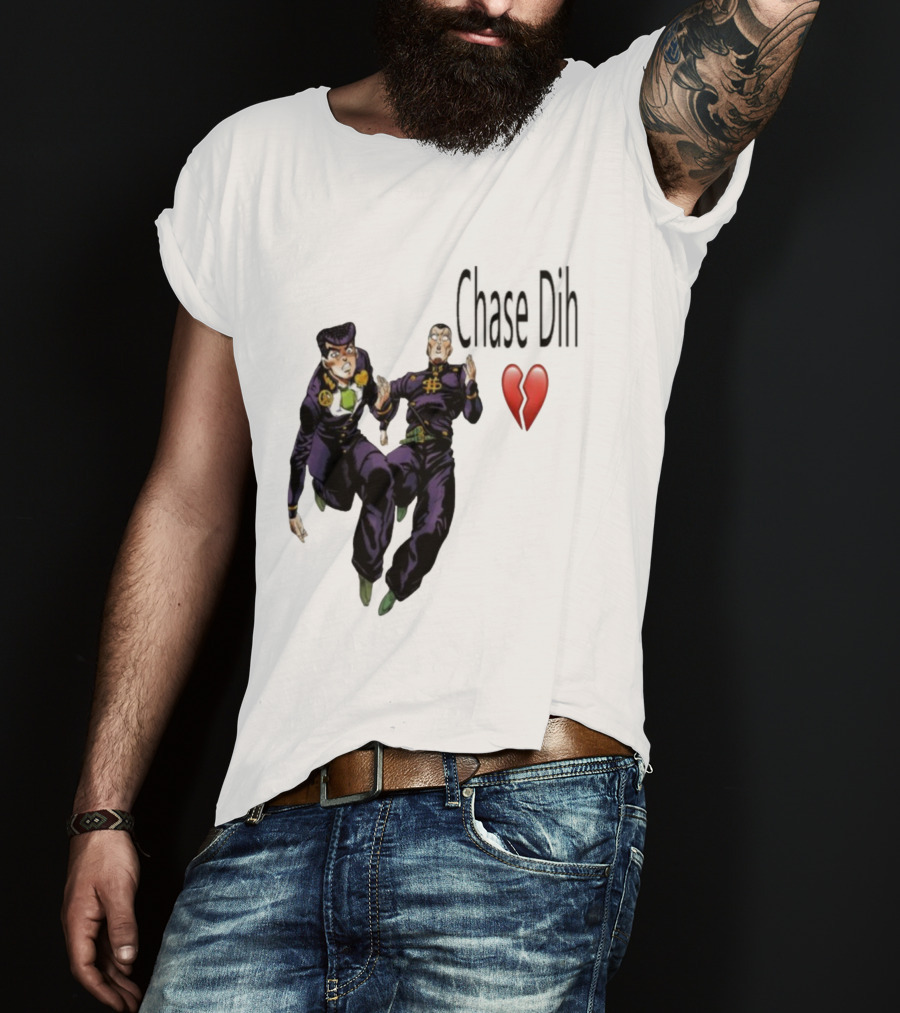 Jojo's Bizarre Adventure Chase Dih Heart Broken Iconic Characters Jump Action T-Shirt
