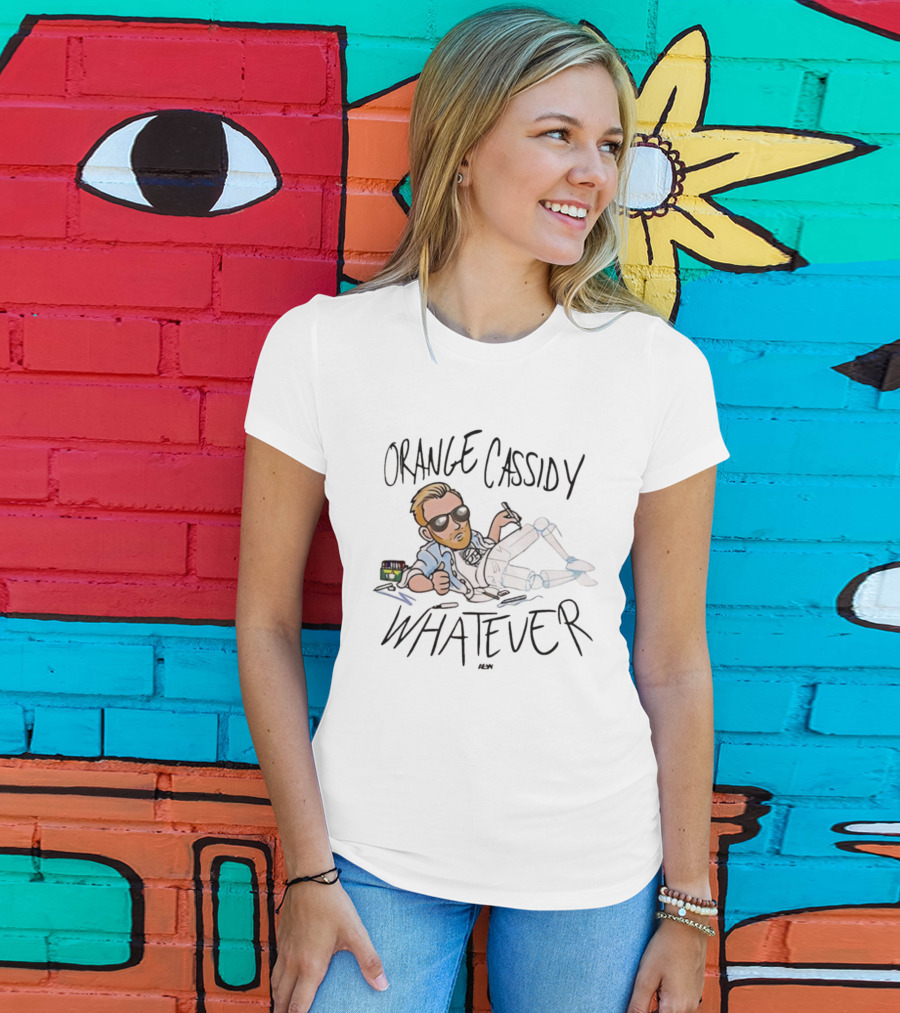 Orange Cassidy Whatever Relaxed Attitude Character T-Shirt