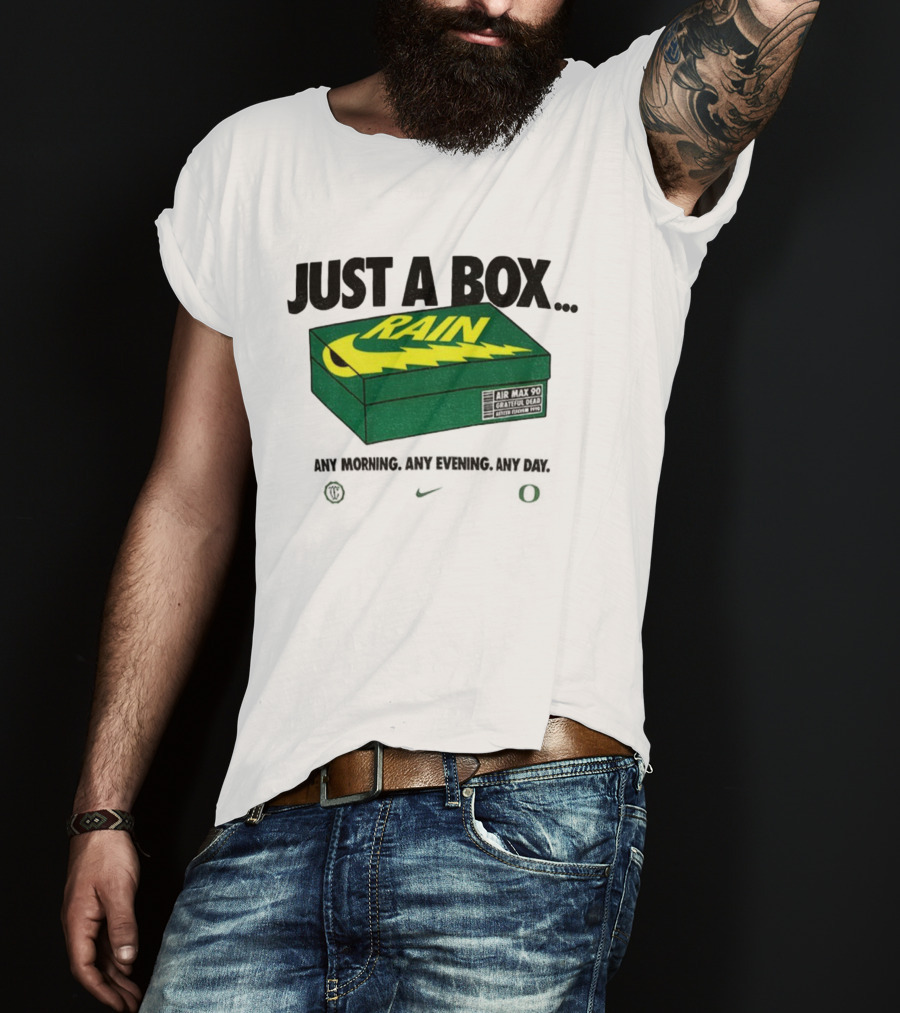 Just A Box Air Max 90 Grateful Dead Rain Box Of Rain T-Shirt