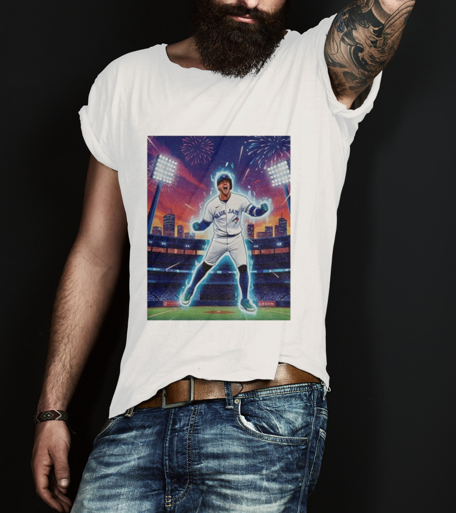 George Springer Blue Jays Fireworks Stadium Celebration Springer Dinger T-Shirt