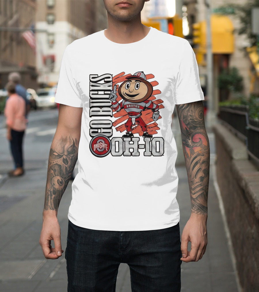 Ohio State Buckeyes Brutus Mascot Go Bucks OH-IO T-Shirt