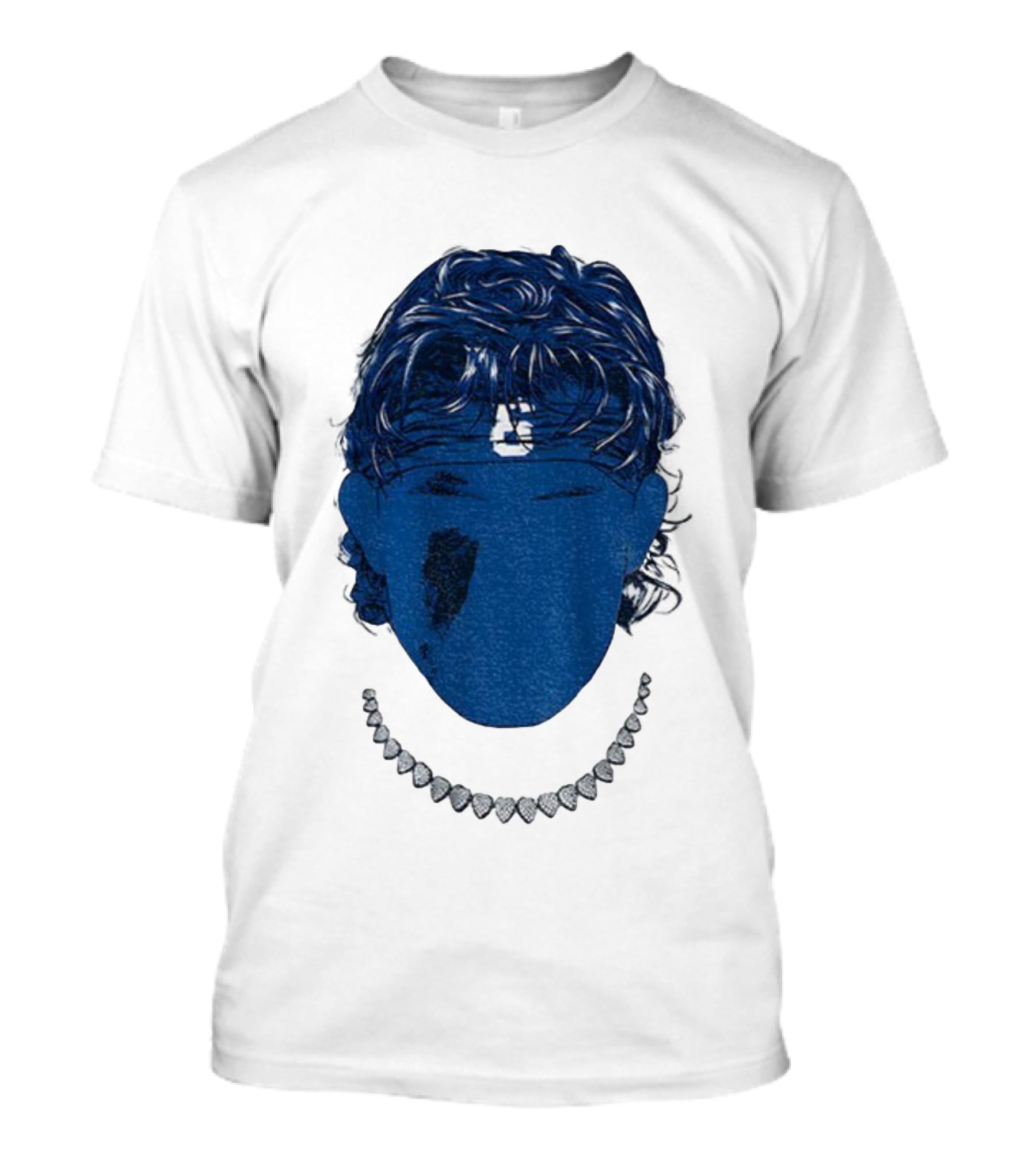 Jaxson Dart Blue Face New York Giants NFL Football 2025 T-Shirt
