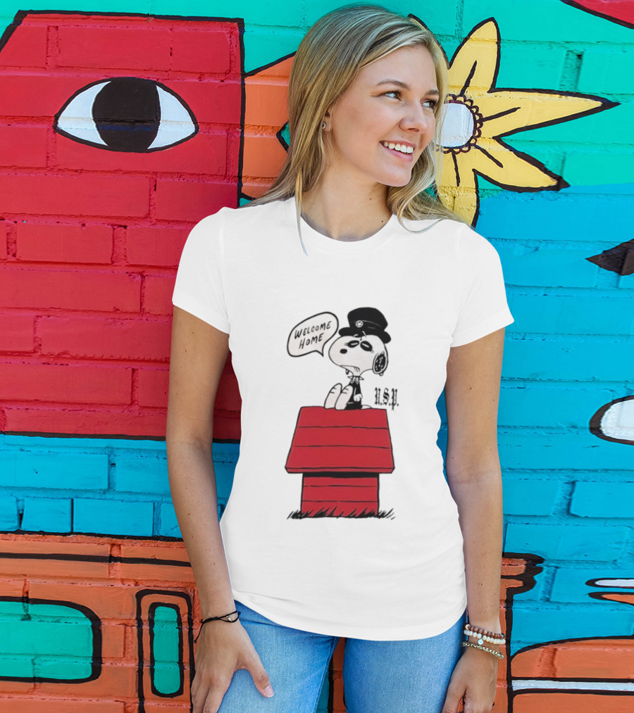 Welcome Home Snoopy Houston Peanuts Collaboration T-Shirt