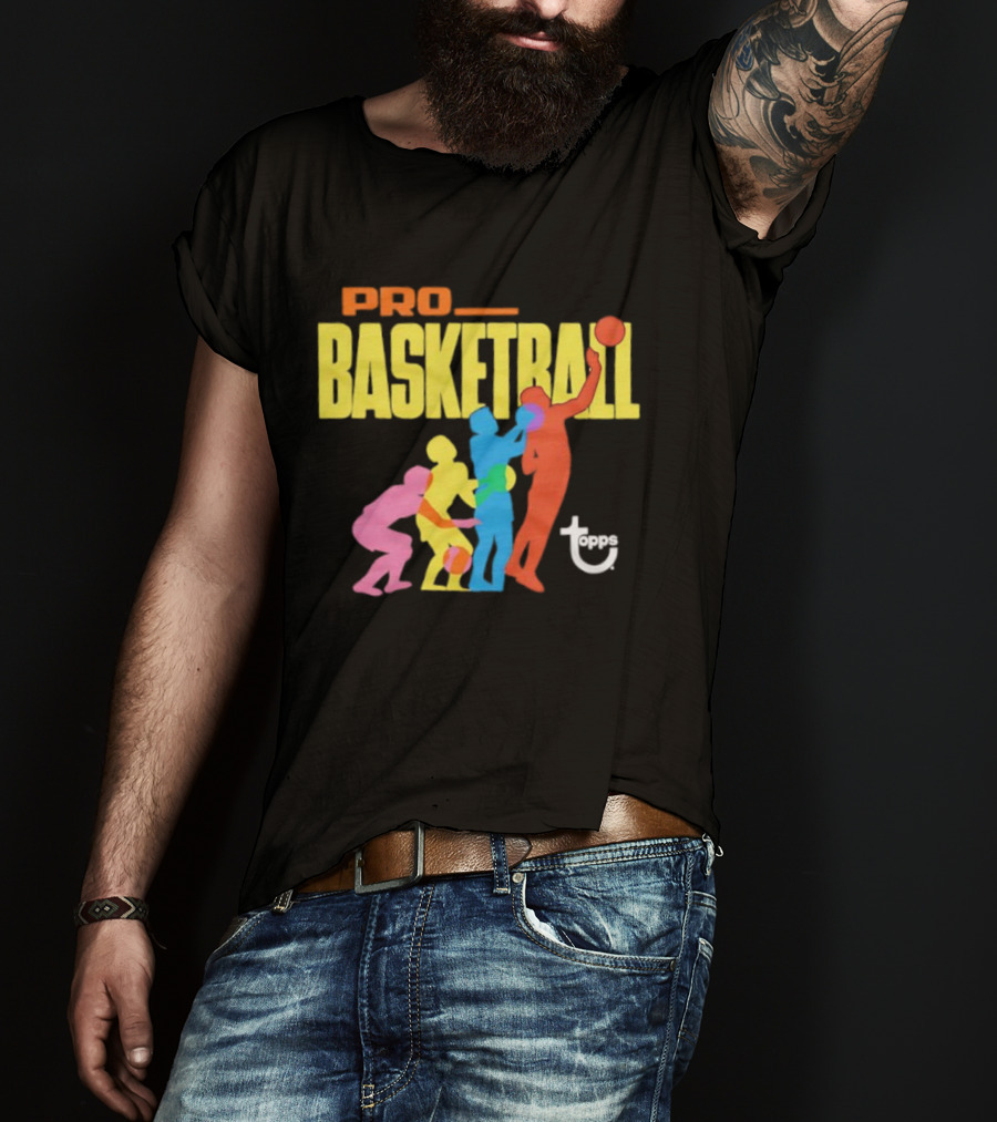 1972 Topps Pro Basketball Retro Silhouettes T-Shirt