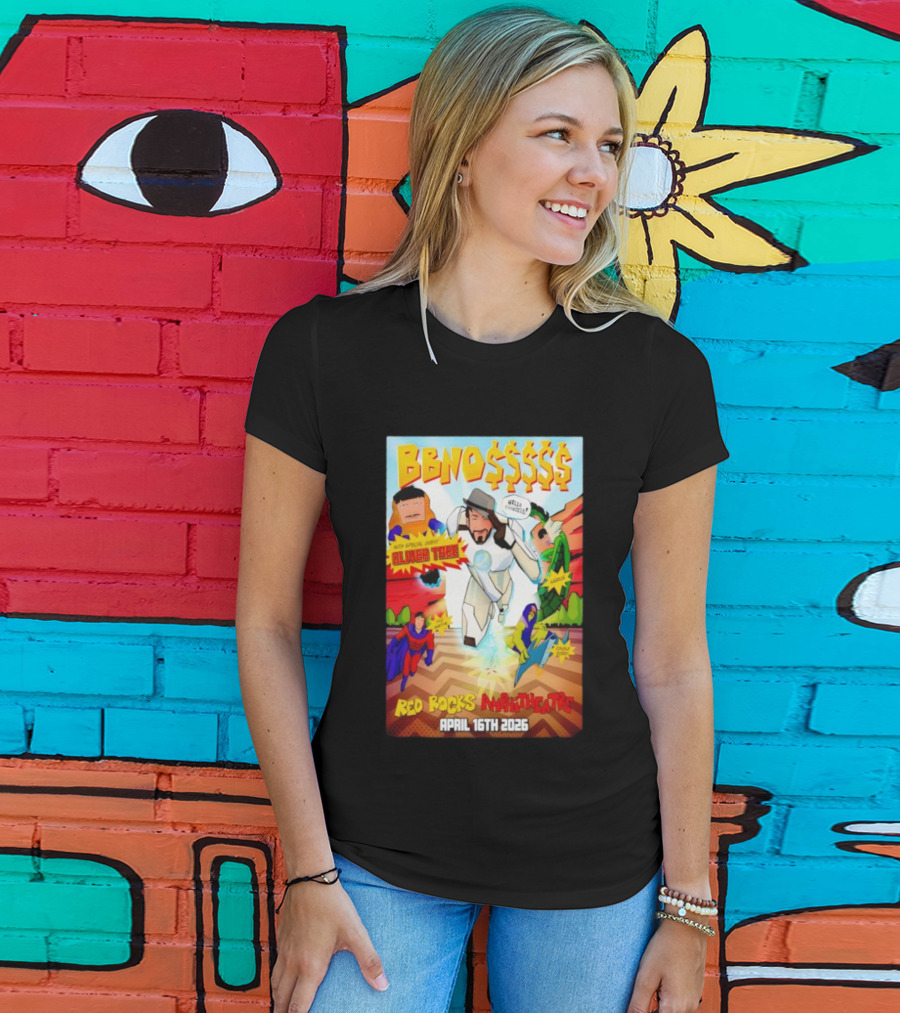 BBNO$ Tour Red Rocks Amphitheatre April 16 2026 With Special Guest Oliver Tree T-Shirt