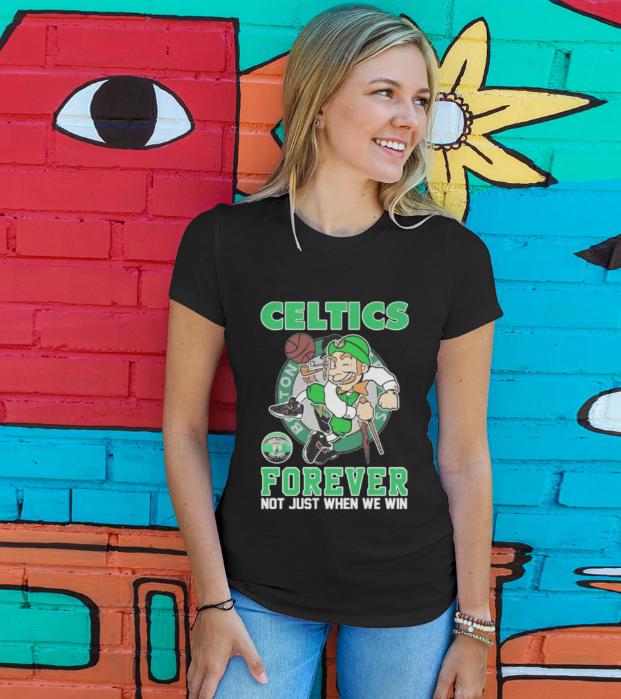 Boston Celtics Forever Team Logo Fan Mascot T-Shirt