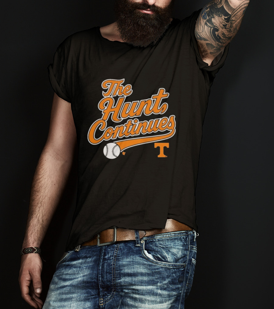 Tennessee Volunteers The Hunt Continues Baseball T T-Shirt
