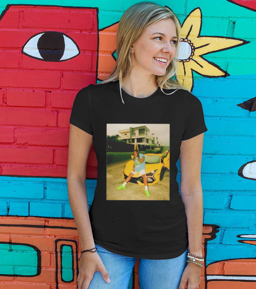 Thatojoboy Burna Boy Armless Style Yellow Sports Car Scene T-Shirt