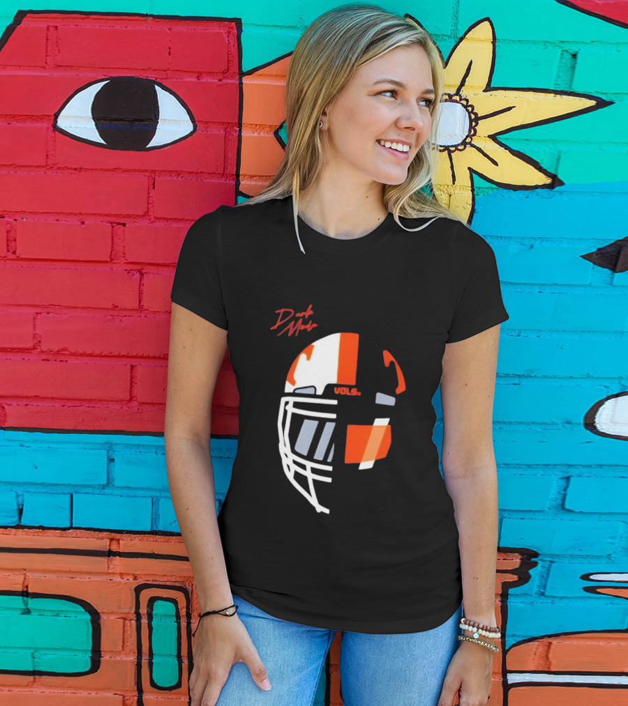 Dark Mode Vols Tennessee Volunteers Football Helmet T-Shirt