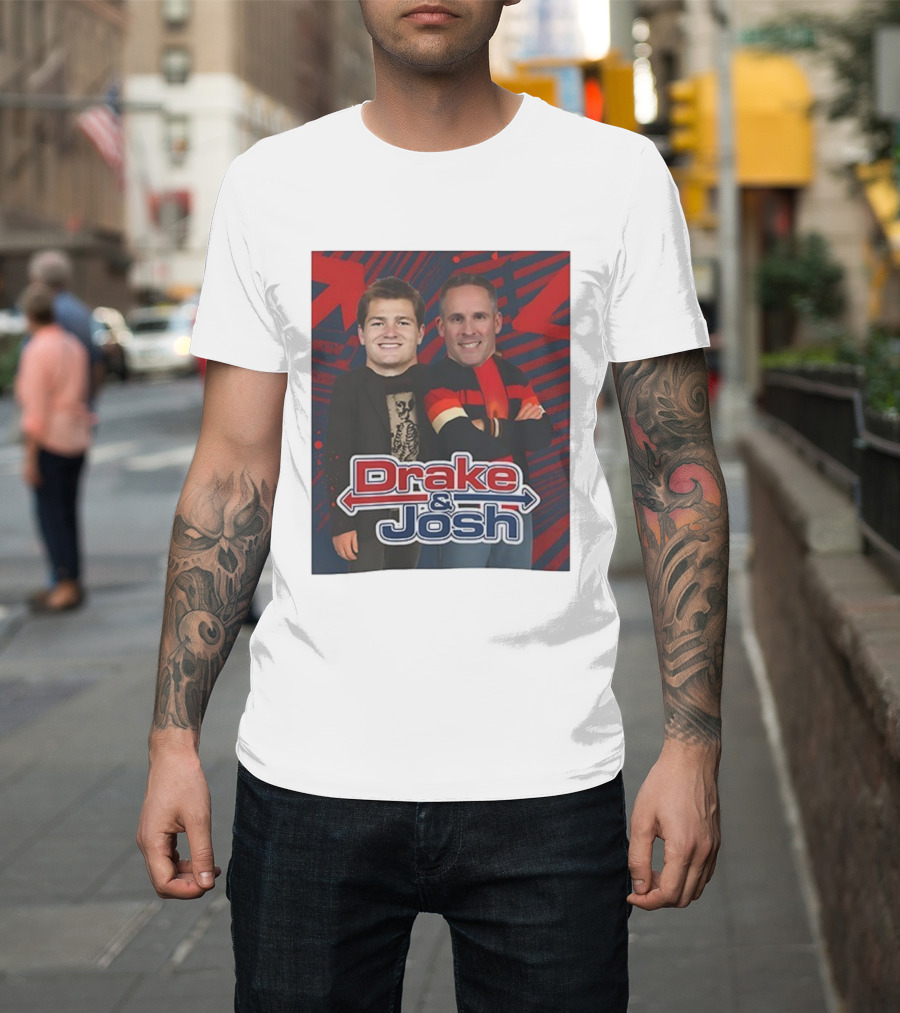 Drake And Josh New England Patriots Maye McDaniels Caricature T-Shirt