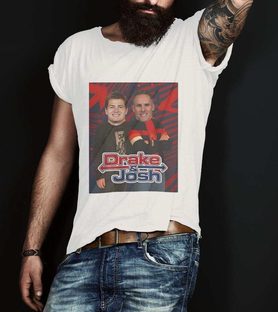 Drake And Josh New England Patriots Maye McDaniels Caricature T-Shirt