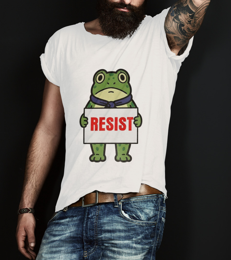 Portland Frog Resist Anti Fascist Trump Democracy Antifa T-Shirt